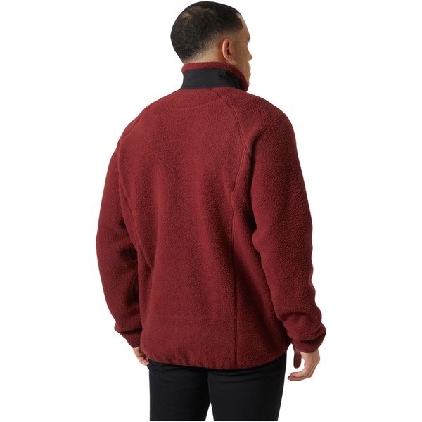 2025 Helly Hansen Männer Panorama Pile Fleece Block Jacket 49460 - Mars Red